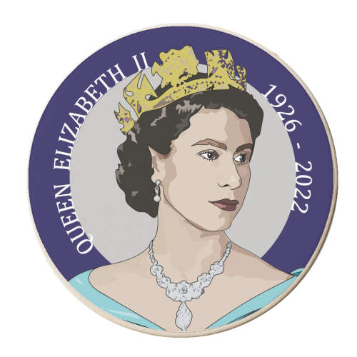 The Queen's Memorabilia Collection - personalised beer coaster by Catherine Critchley.