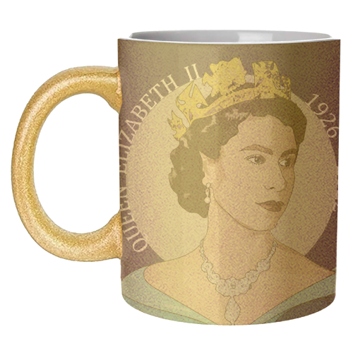 The Queen's Memorabilia Collection - unique mug by Catherine Critchley.