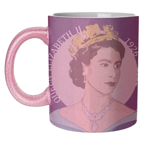 The Queen's Memorabilia Collection - unique mug by Catherine Critchley.