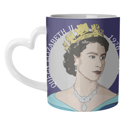 The Queen's Memorabilia Collection - unique mug by Catherine Critchley.
