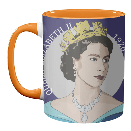 The Queen's Memorabilia Collection - unique mug by Catherine Critchley.