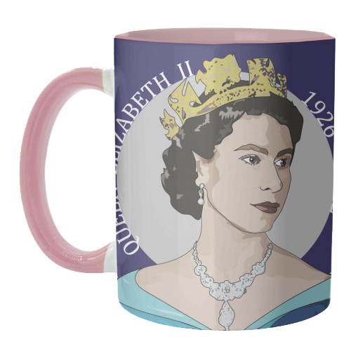 The Queen's Memorabilia Collection - unique mug by Catherine Critchley.