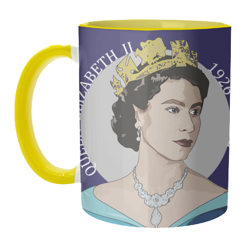 The Queen's Memorabilia Collection - unique mug by Catherine Critchley.