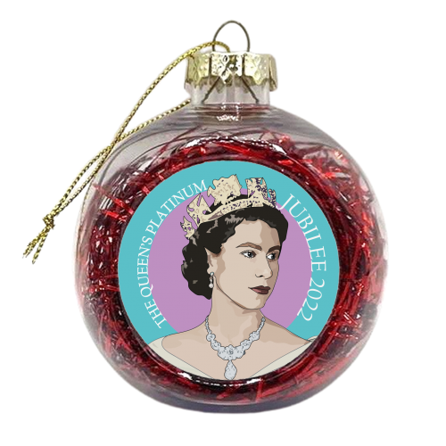 The Queen's Platinum Jubilee Collection - xmas bauble by Catherine Critchley.