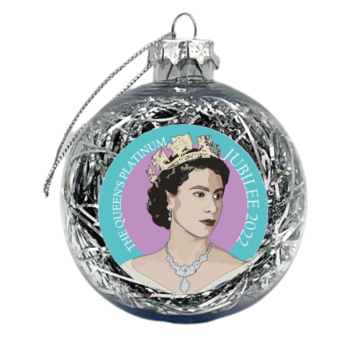 The Queen's Platinum Jubilee Collection - xmas bauble by Catherine Critchley.