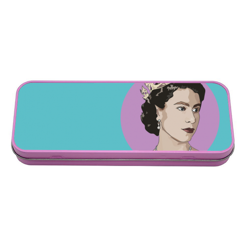 The Queen's Platinum Jubilee Collection - tin pencil case by Catherine Critchley.