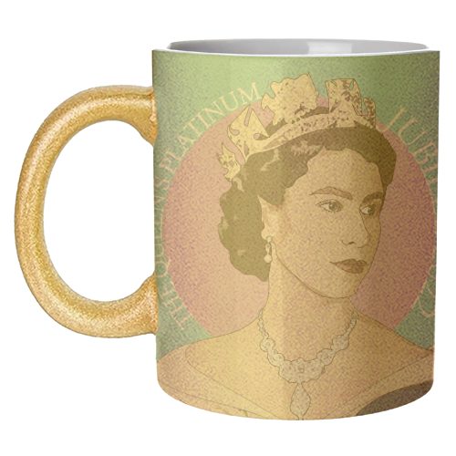 The Queen's Platinum Jubilee Collection - unique mug by Catherine Critchley.