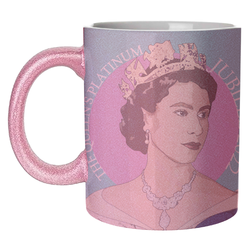 The Queen's Platinum Jubilee Collection - unique mug by Catherine Critchley.