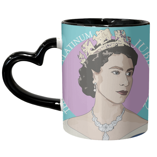 The Queen's Platinum Jubilee Collection - unique mug by Catherine Critchley.