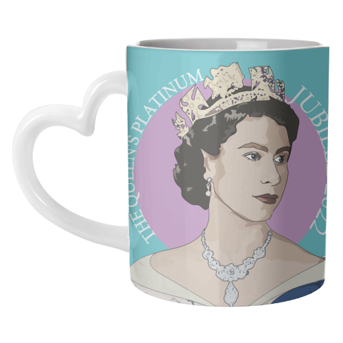 The Queen's Platinum Jubilee Collection - unique mug by Catherine Critchley.