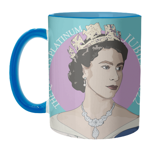 The Queen's Platinum Jubilee Collection - unique mug by Catherine Critchley.