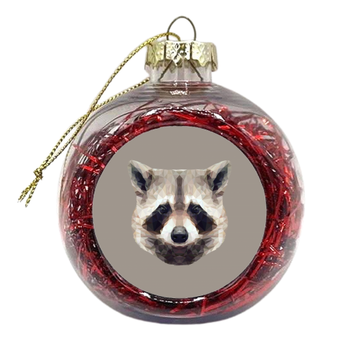 The Raccoon - xmas bauble by petegrev