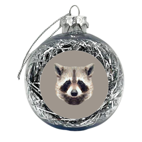 The Raccoon - xmas bauble by petegrev