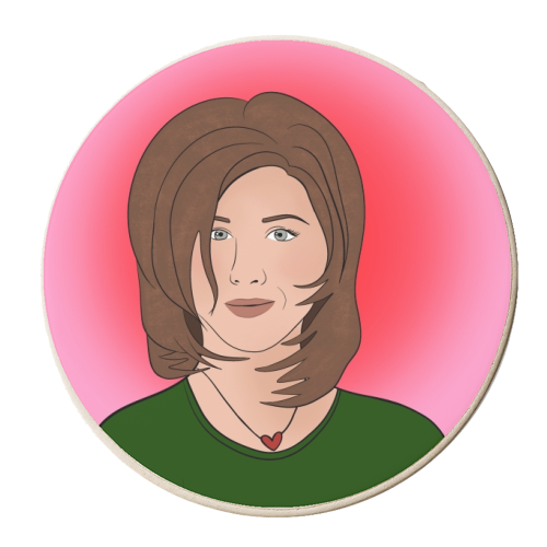 The Rachel Haircut - personalised beer coaster by Eloise