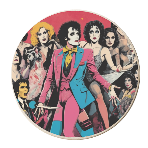 The Rocky Horror Picture Show - personalised beer coaster by Faith Mercer