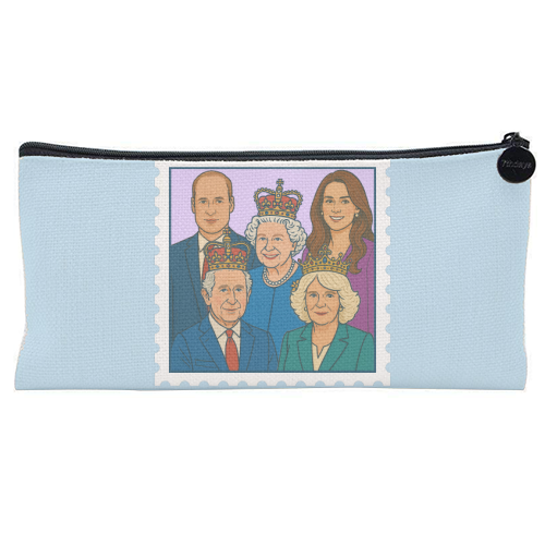 The Royal Stamp - flat pencil case by Ms Doodle