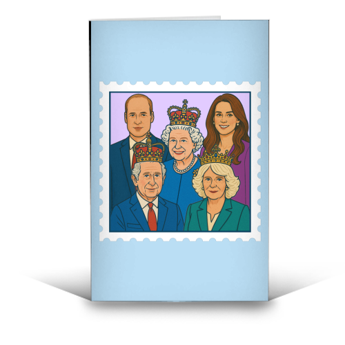 The Royal Stamp - funny greeting card by Ms Doodle