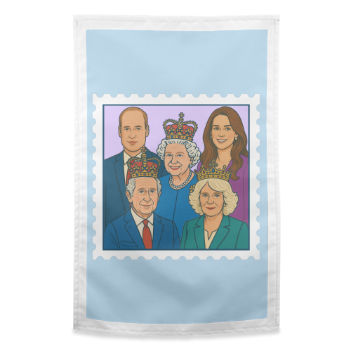 The Royal Stamp - funny tea towel by Ms Doodle