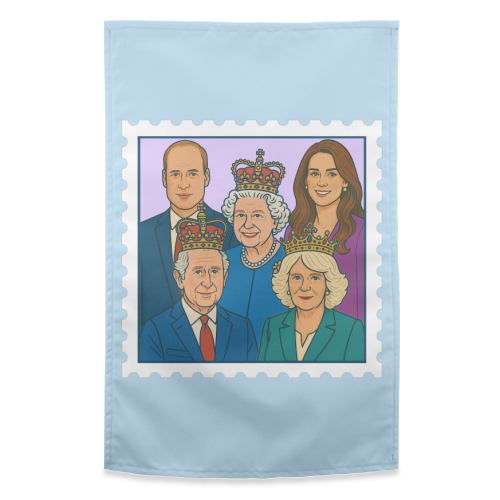 The Royal Stamp - funny tea towel by Ms Doodle