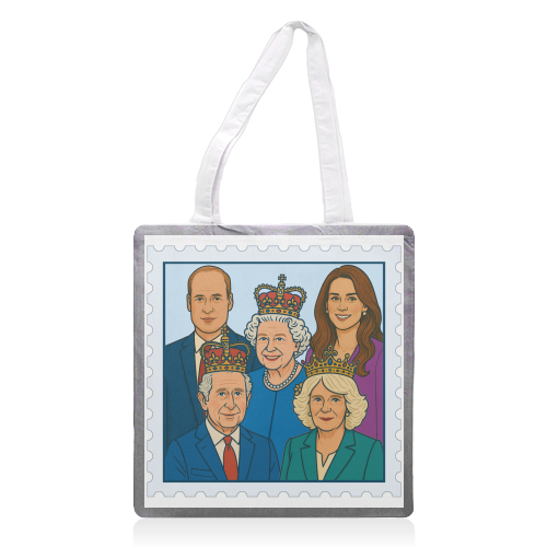 The Royal Stamp - printed canvas tote bag by Ms Doodle