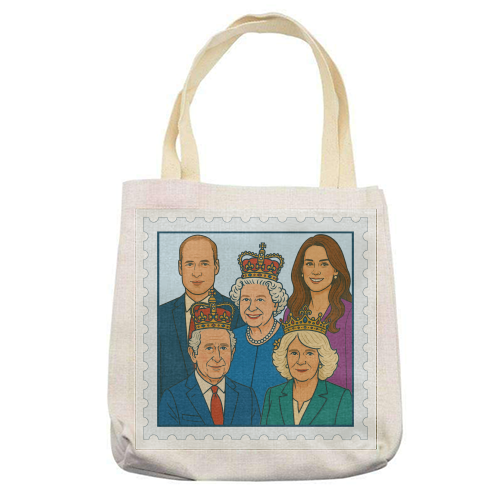 The Royal Stamp - printed canvas tote bag by Ms Doodle