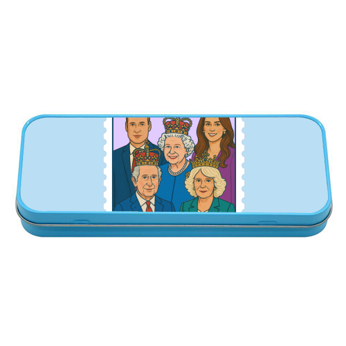 The Royal Stamp - tin pencil case by Ms Doodle