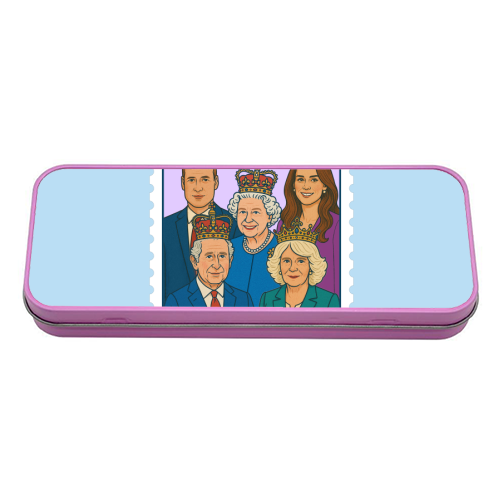 The Royal Stamp - tin pencil case by Ms Doodle