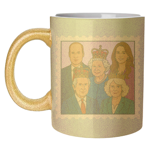 The Royal Stamp - unique mug by Ms Doodle