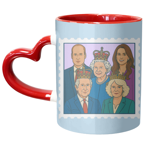 The Royal Stamp - unique mug by Ms Doodle
