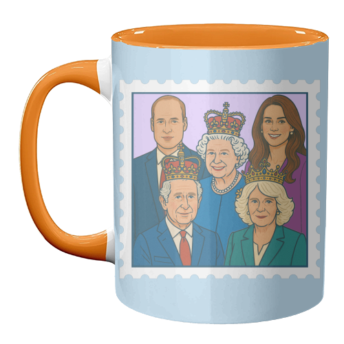 The Royal Stamp - unique mug by Ms Doodle