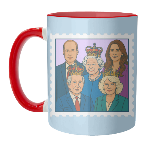 The Royal Stamp - unique mug by Ms Doodle