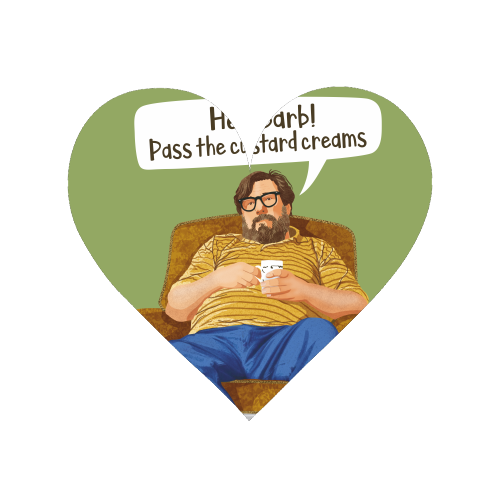 The Royle Family - Hey Barb! Pass the custard creams - Magnet by Claire Atwood