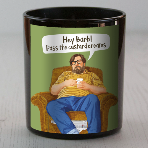 The Royle Family - Hey Barb! Pass the custard creams - scented candle by Claire Atwood