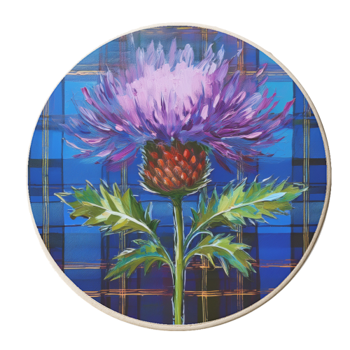 The Scottish Thistle - personalised beer coaster by AP