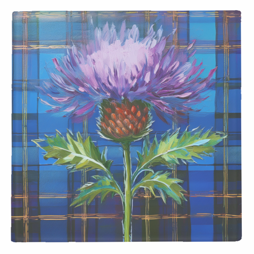 The Scottish Thistle - personalised beer coaster by AP