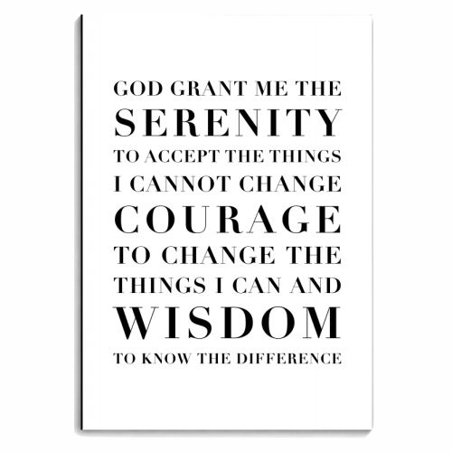 The Serenity Prayer Capitalized - personalised A4, A5, A6 notebook by Toni Scott