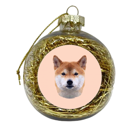 The Shiba - xmas bauble by petegrev