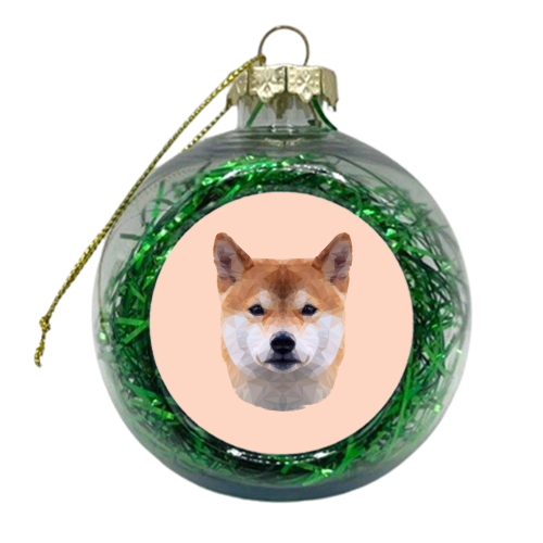 The Shiba - xmas bauble by petegrev