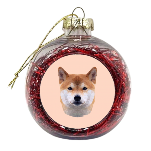 The Shiba - xmas bauble by petegrev