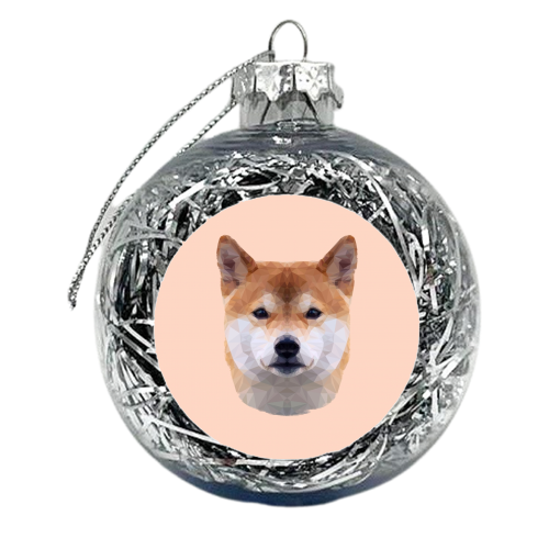 The Shiba - xmas bauble by petegrev