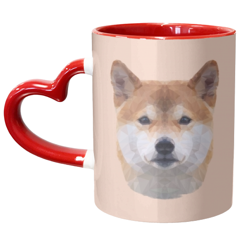 The Shiba - unique mug by petegrev