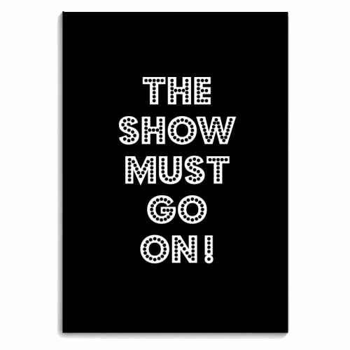 The show must go on - personalised A4, A5, A6 notebook by Ohkimiko