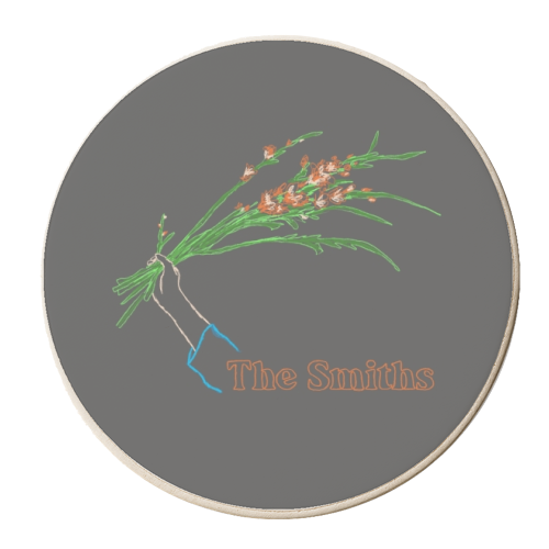 The Smiths - Iconic Manchester Musicians - personalised beer coaster by charlotte blunden