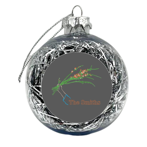 The Smiths - Iconic Manchester Musicians - xmas bauble by charlotte blunden