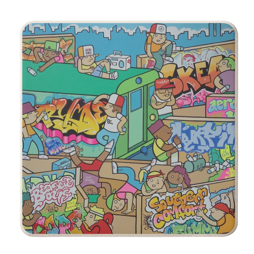 The South Bronx Funktronix Bomb Squad 1986 - personalised beer coaster by Darren Baxter