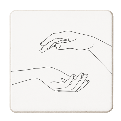 The Space Between Us - personalised beer coaster by Adam Regester