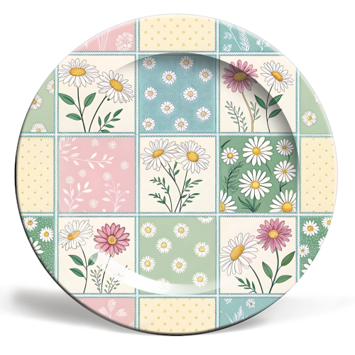 The Spring Flowers - ceramic dinner plate by haris kavalla