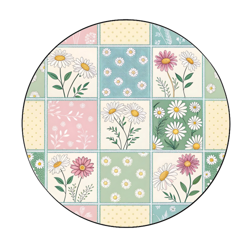 The Spring Flowers - Circle Sticker by haris kavalla