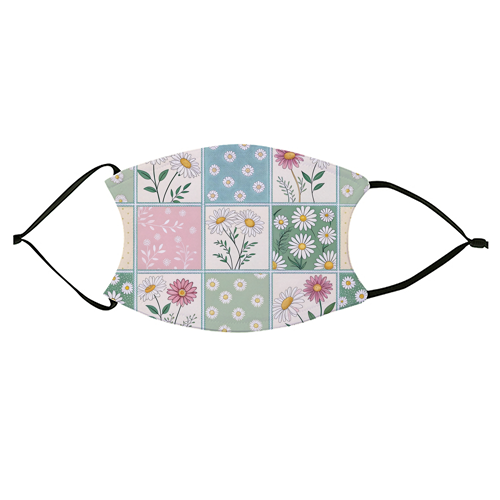 The Spring Flowers - face cover mask by haris kavalla