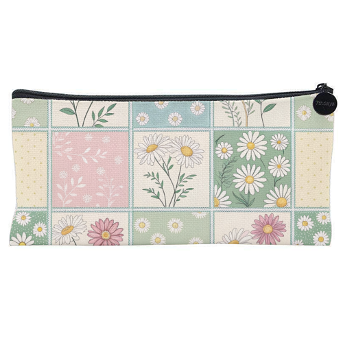 The Spring Flowers - flat pencil case by haris kavalla